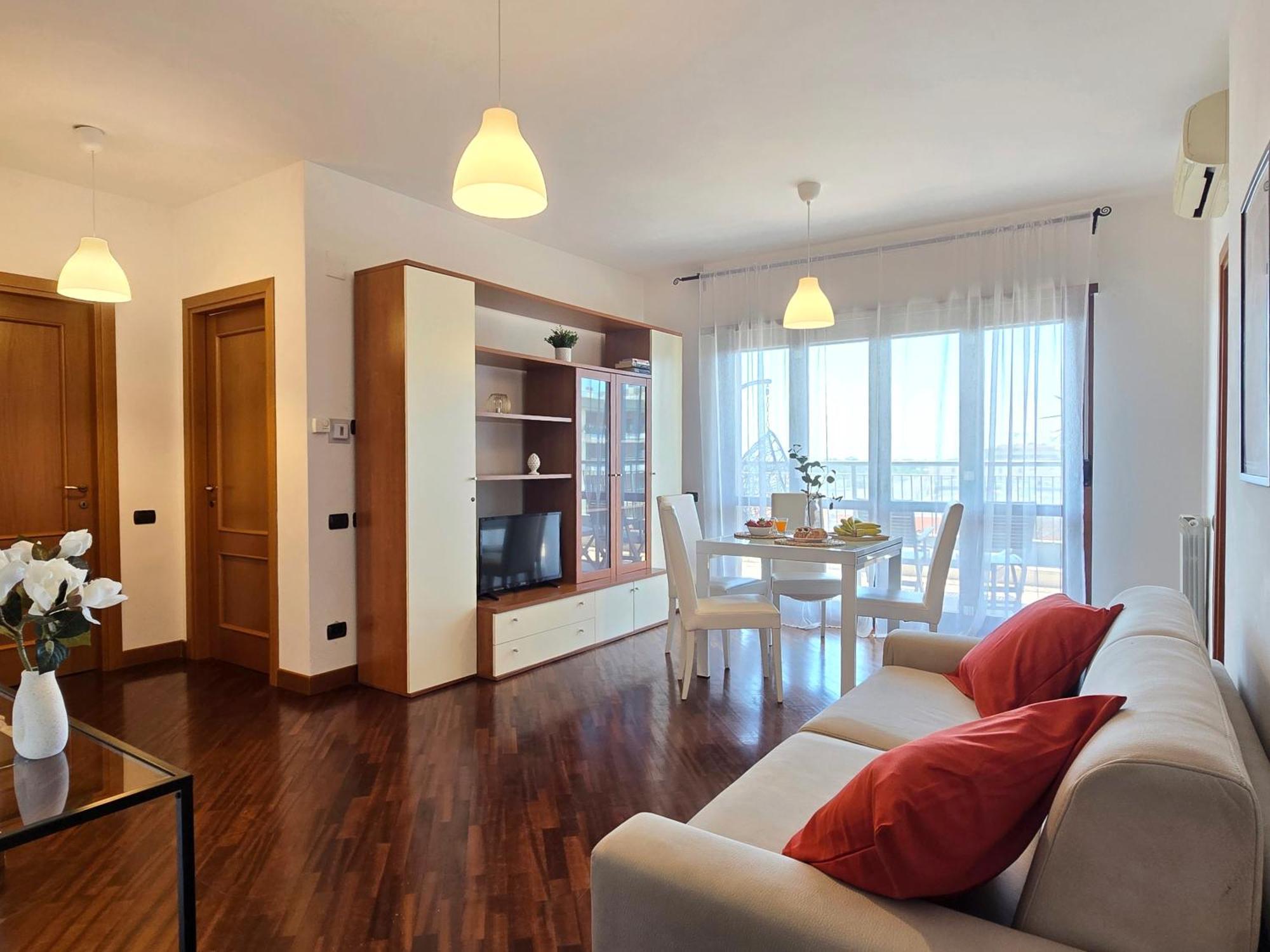 Golden Hour Apartment - Panoramic Terrace Fiumicino Ngoại thất bức ảnh